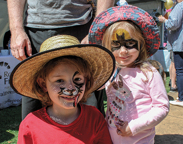 Gorgeous children had fun in Face painting.