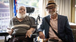 Centennial Lodge resident Robbie and his friend Bob 