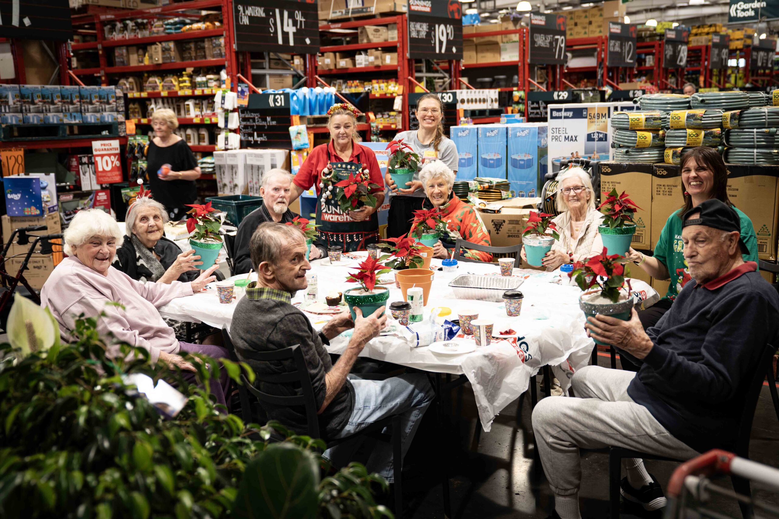Royal Freemasons Mount Martha Valley residents at Bunnings workshop